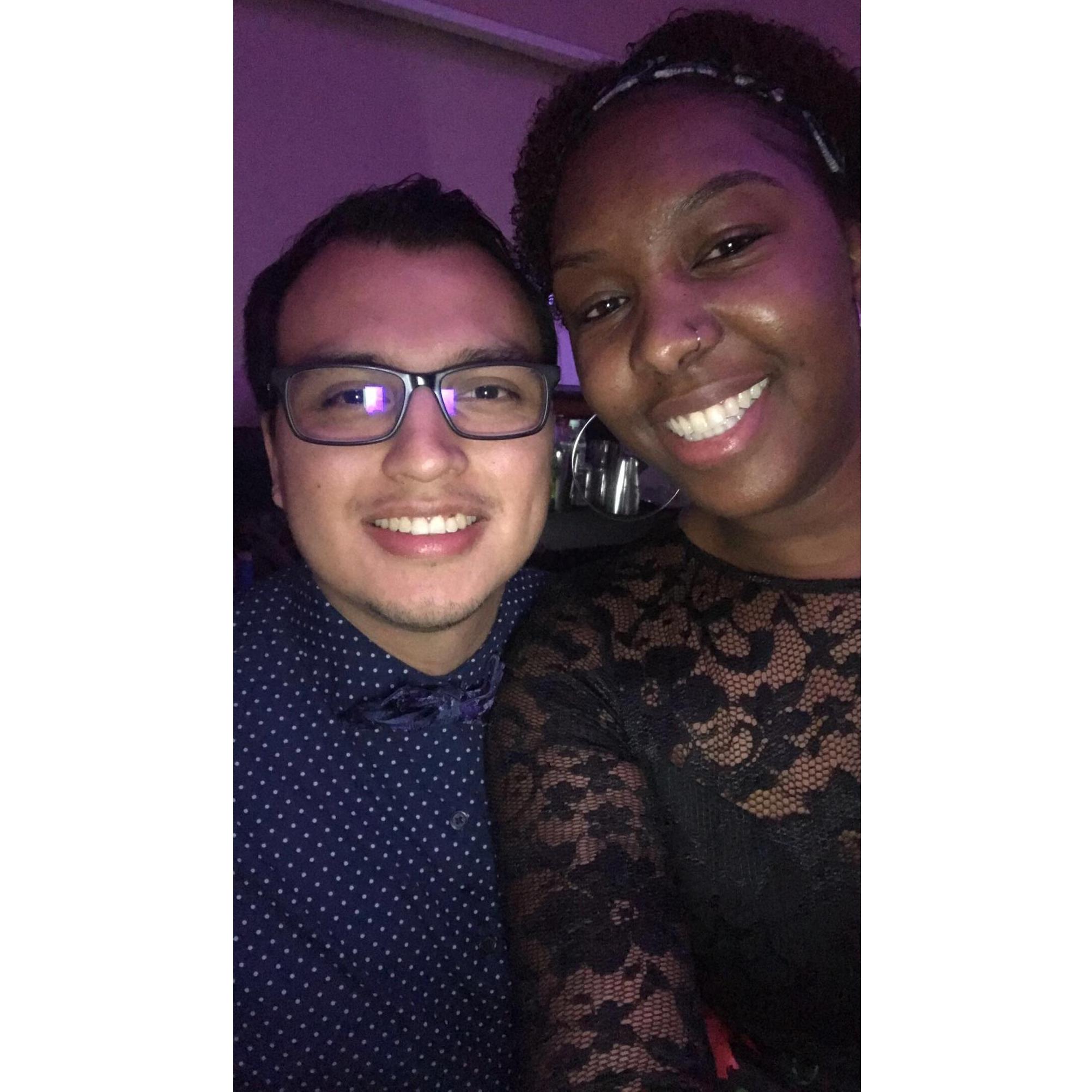 This is when I met some of her exes...(awkward...for them. Me I was looking foine in the glasses and feeling myself)