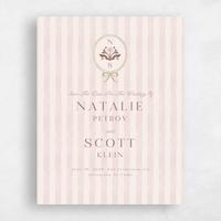 Pink Wedding Save the Date - Clematide Portrait