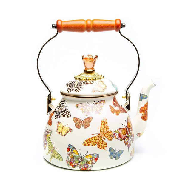 MacKenzie-Childs Tea Kettle (3 Quart, Butterfly Garden)