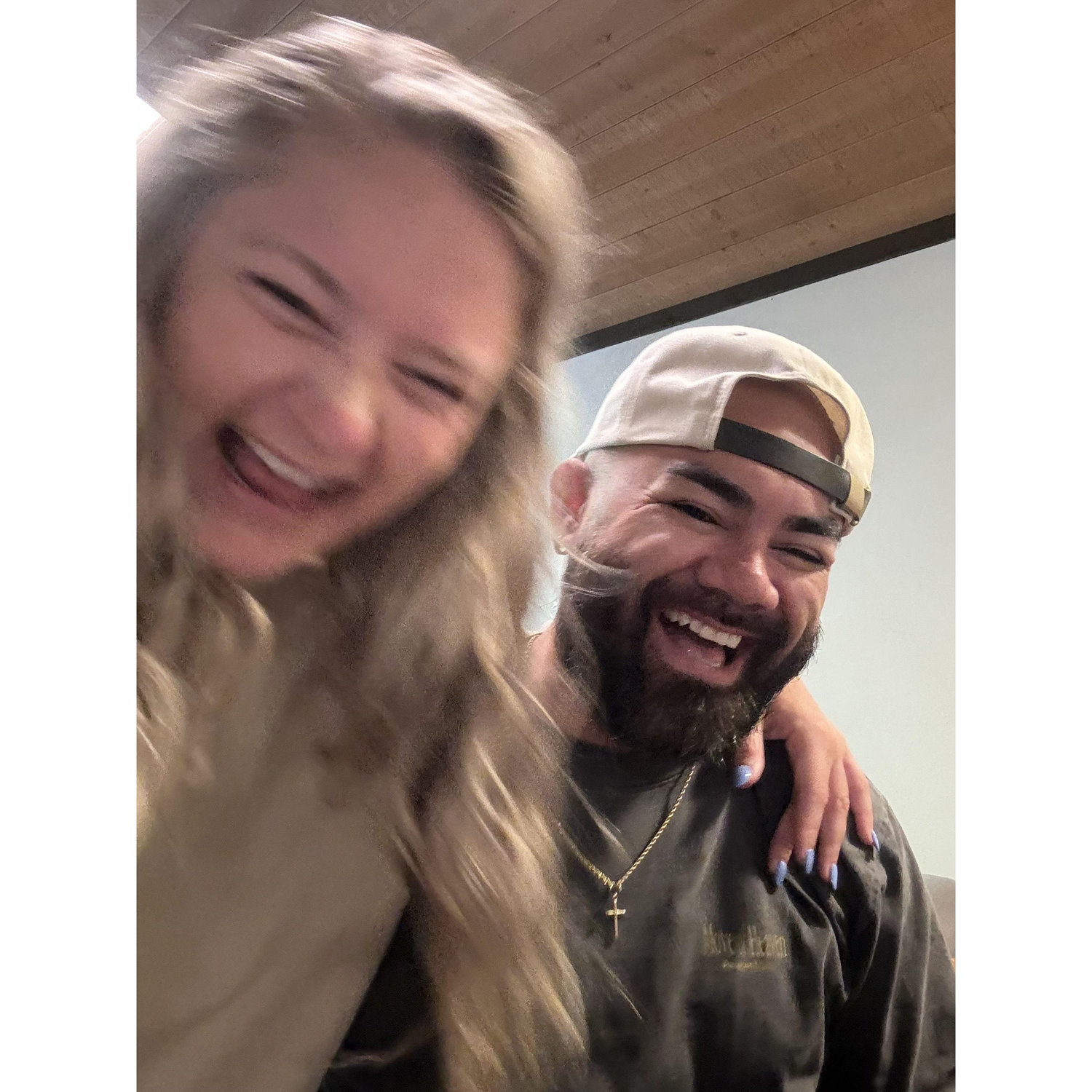 deep belly laughs. we love each others' humor!