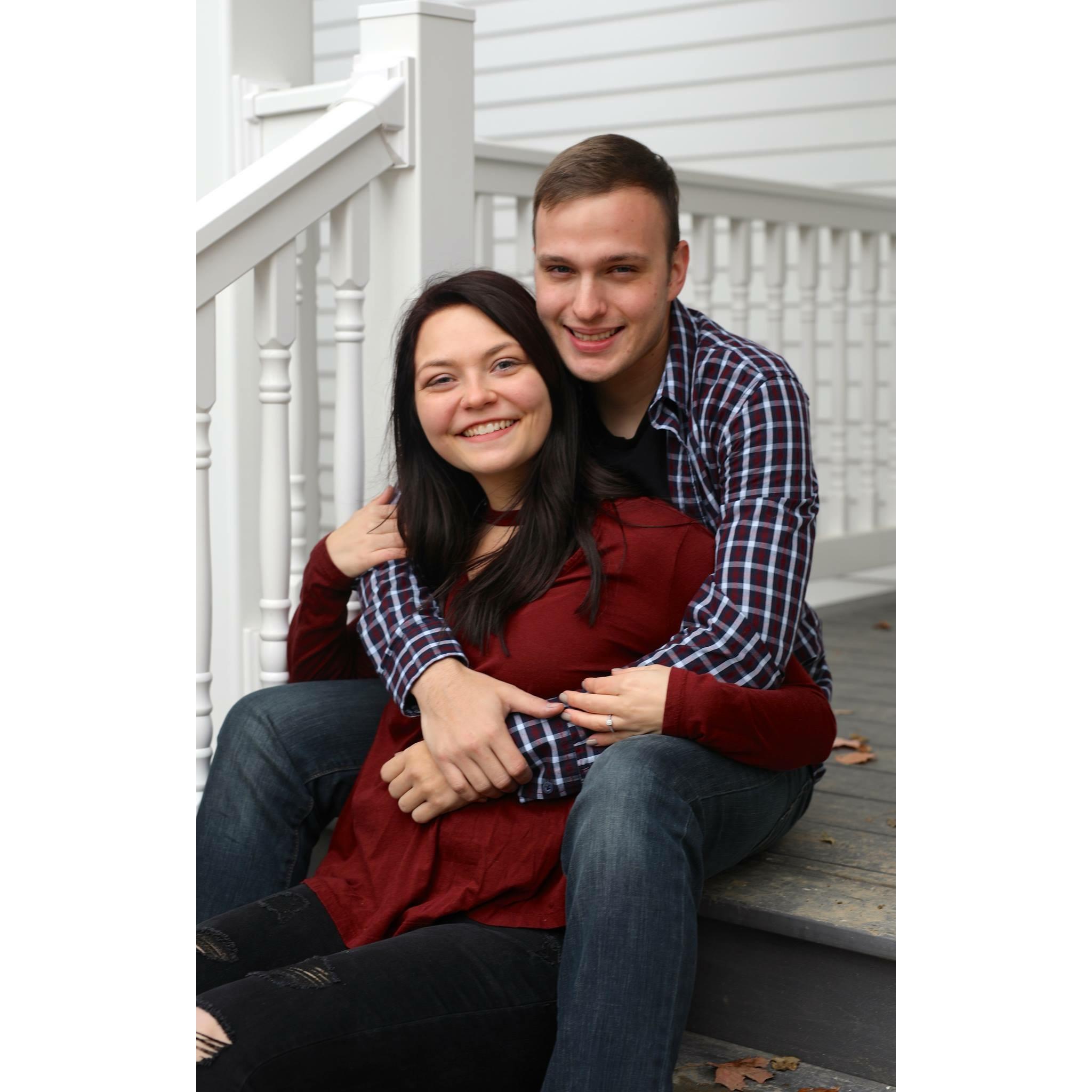 Another disclosure: Paul hates my obsession with the color maroon, but caved and let me use the color for both engagement pictures and for our wedding. Win-win, right?