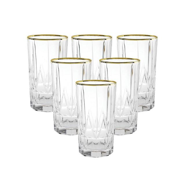 Lorren Home Trends Chic High Ball Tumblers - Set of 6