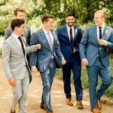 Men not in our immediate families, feel free to wear suits of any neutral color