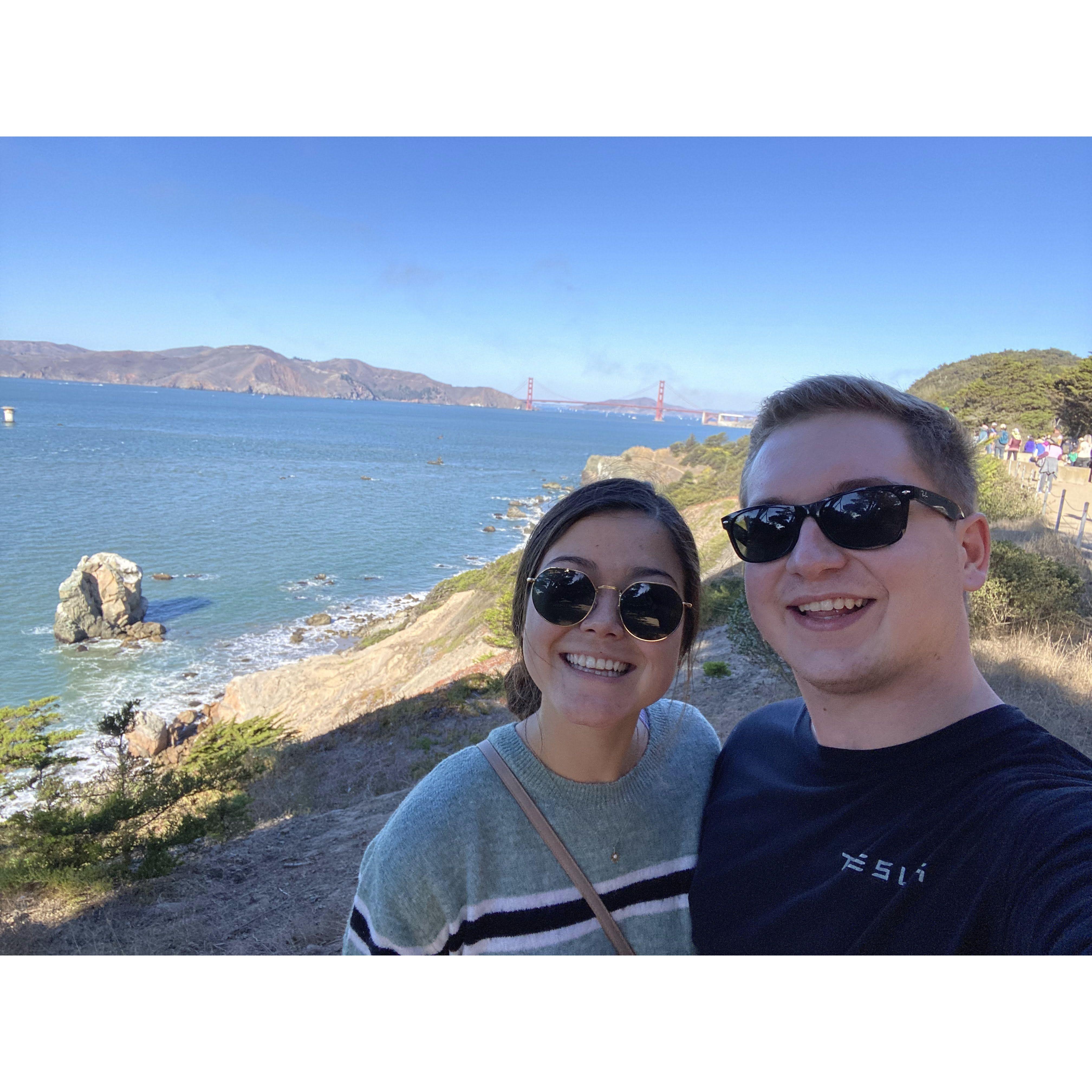 Visiting Lands End trail, one of our favorite spots in SF