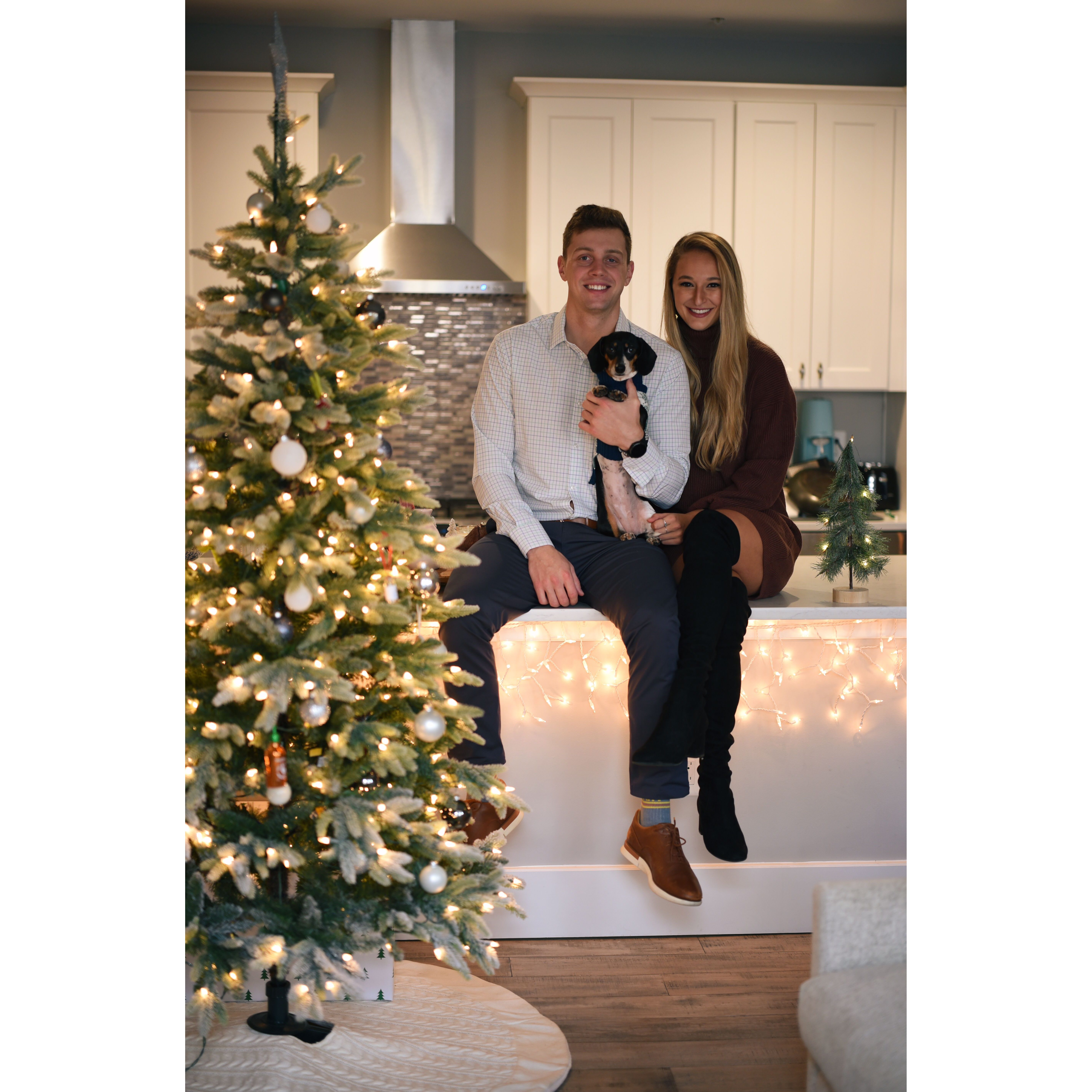 Our first Christmas photo together and our first Christmas living in DC!