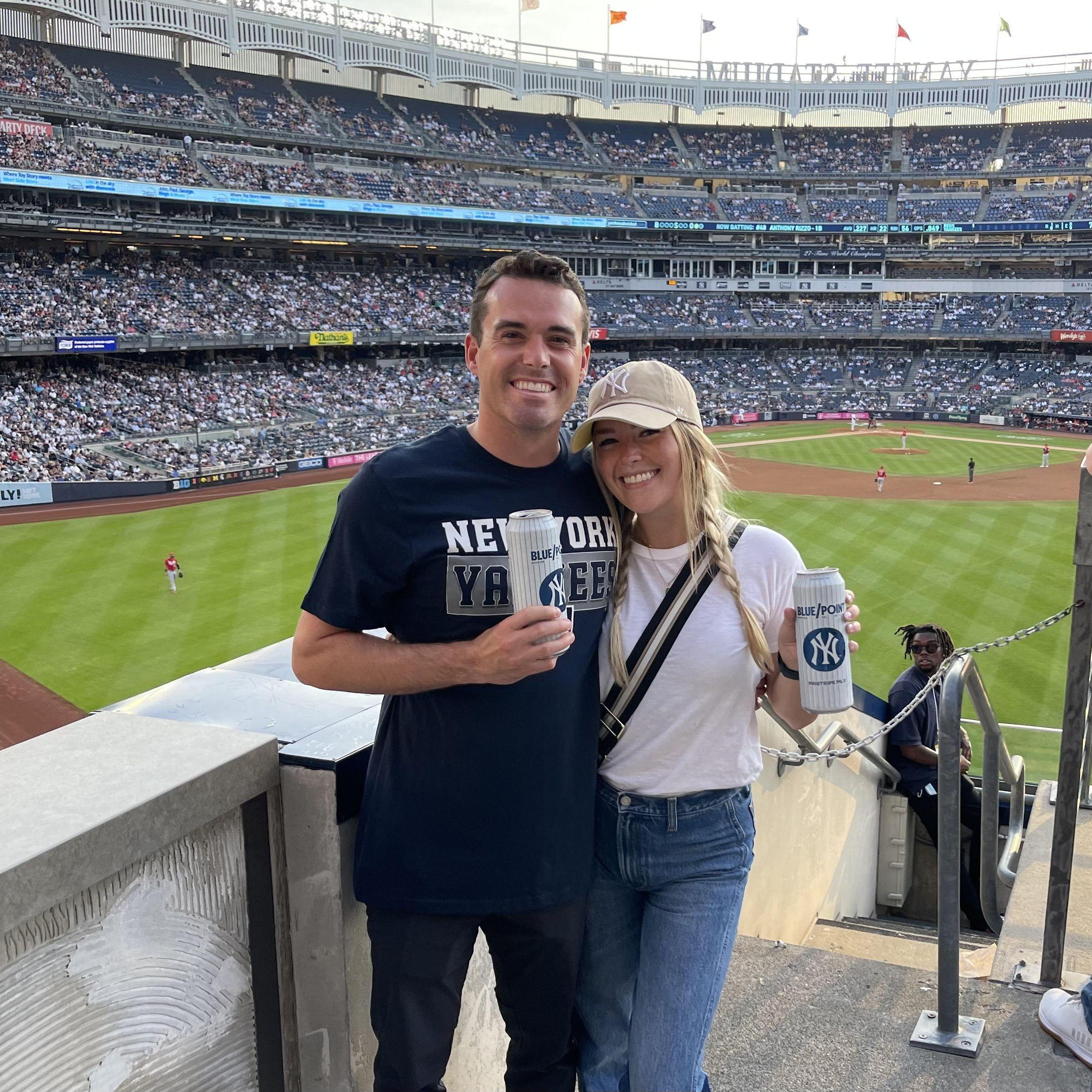 First game together at Yankee Stadium!