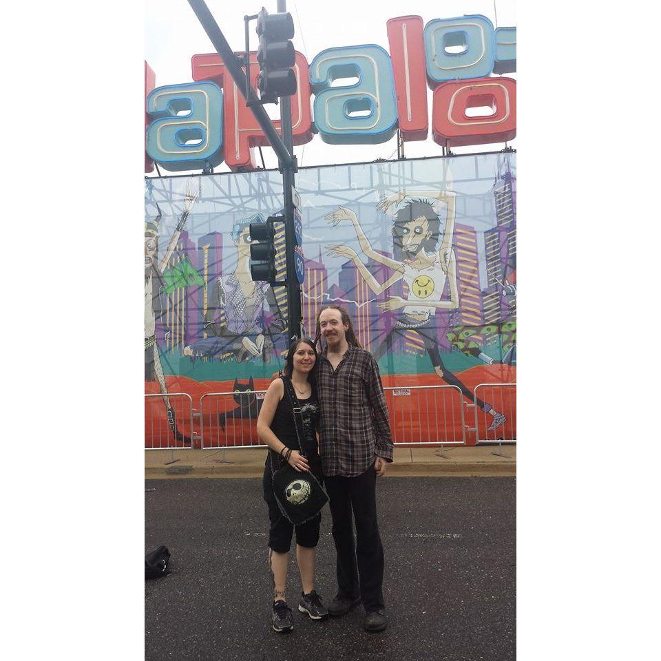 Lollapalooza! Our first festival together. Matt won tickets a week after we started dating, we saw many great bands, met some of Matt's family, and said "I love you" for the first time