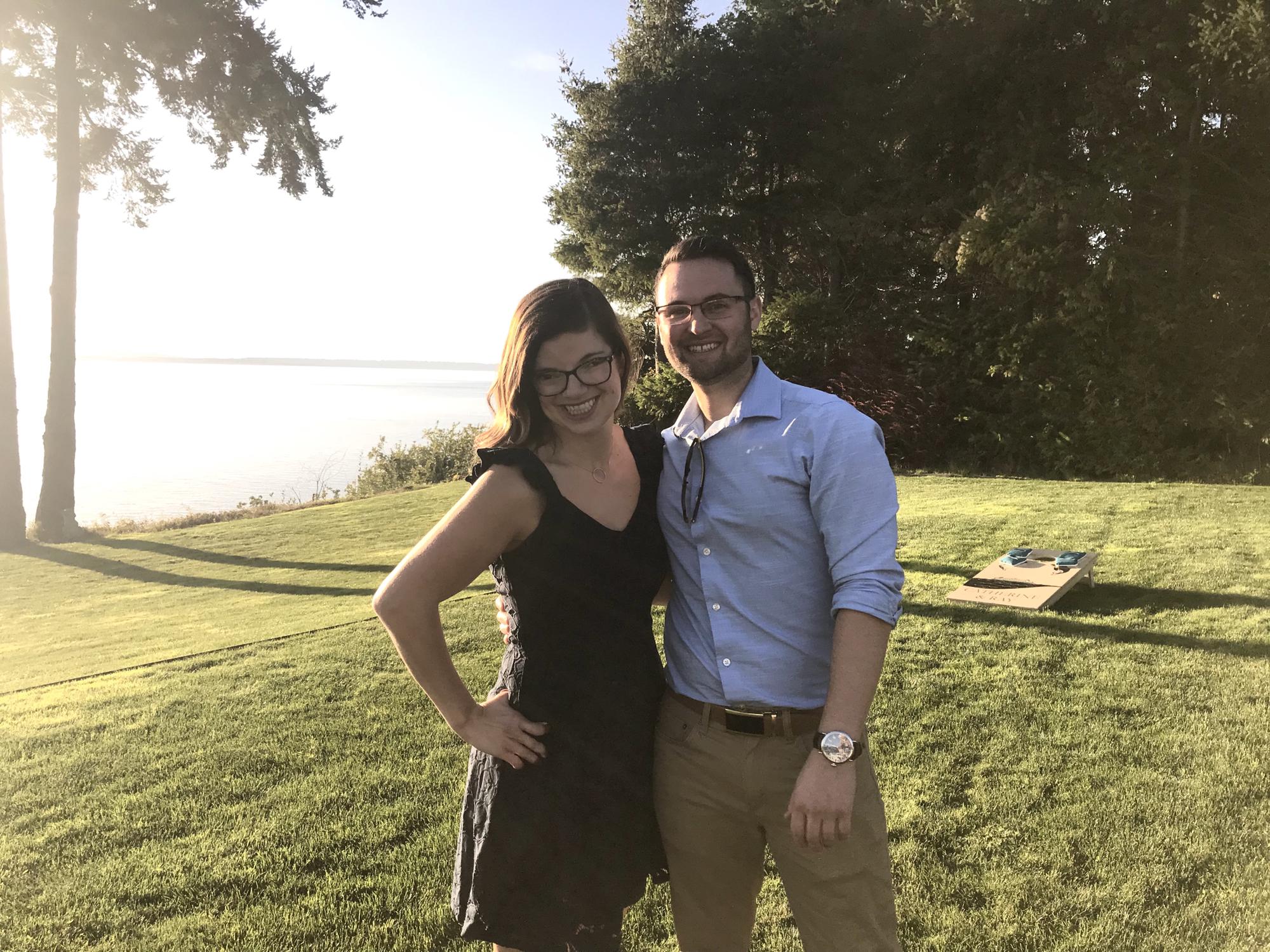 Sarah brought Adam to her brothers wedding and he has been a part of the family ever since!