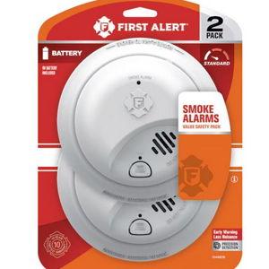 First Alert Battery-operated Ionization Smoke detector 2 -Pack