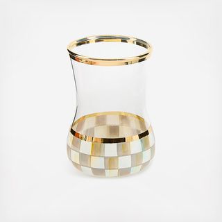 Sterling Check Tea Glass