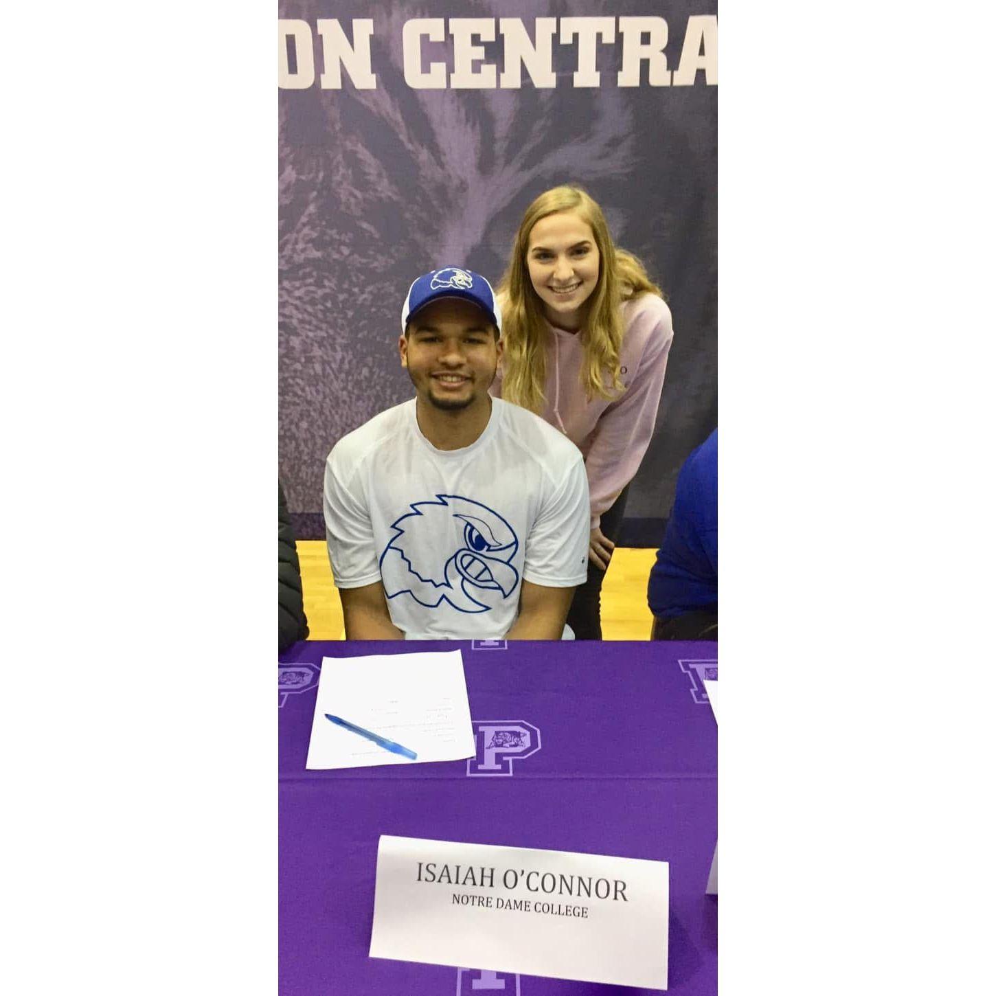 Signing Day, getting ready to play college football.