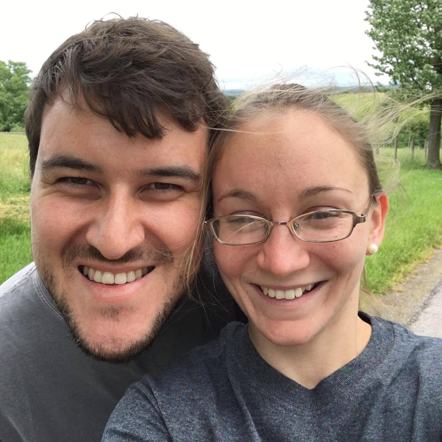 Just a quick selfie while taking a walk along the trails behind Max's apartment in Blacksburg, VA during the summer of 2017