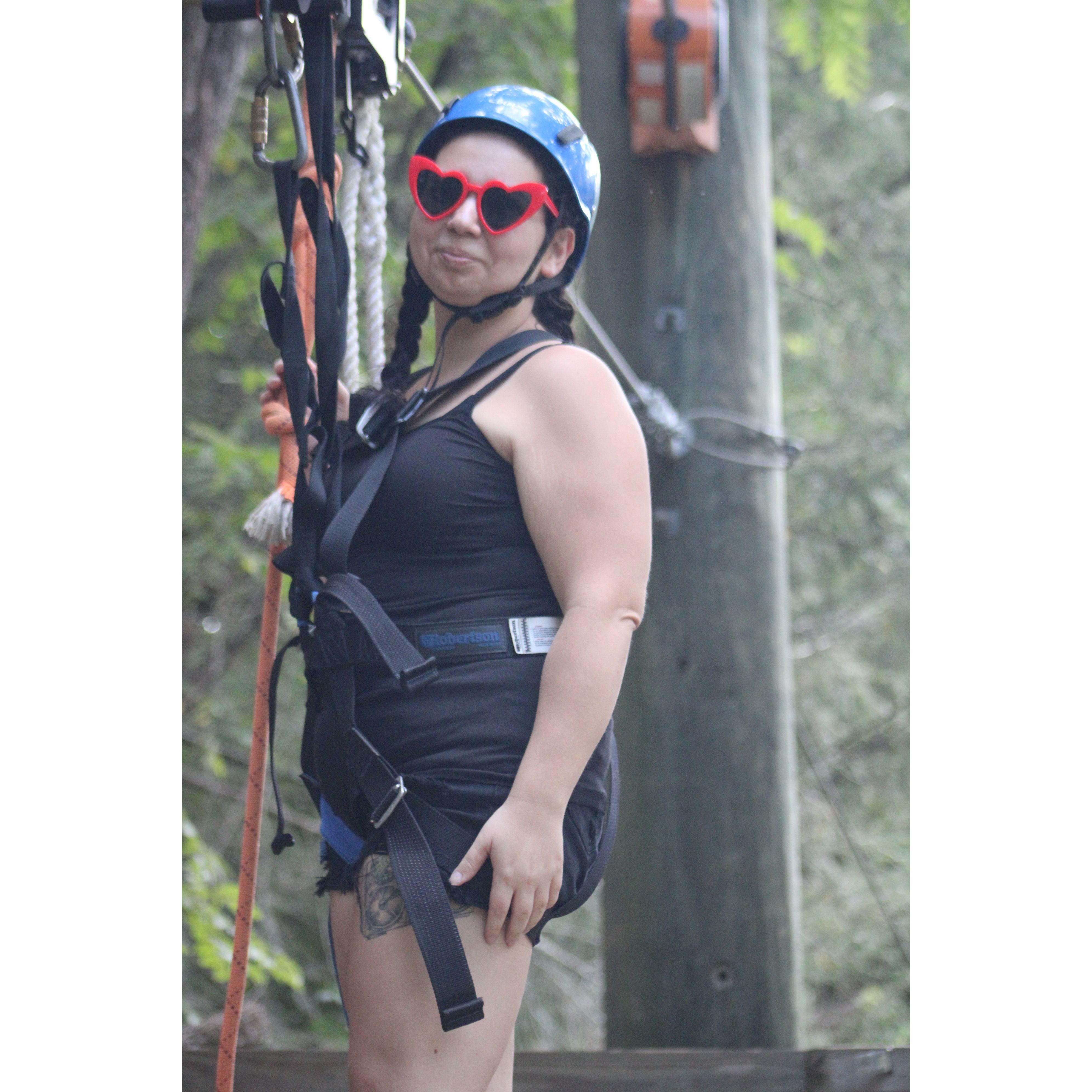 Always an adventure- Ziplining