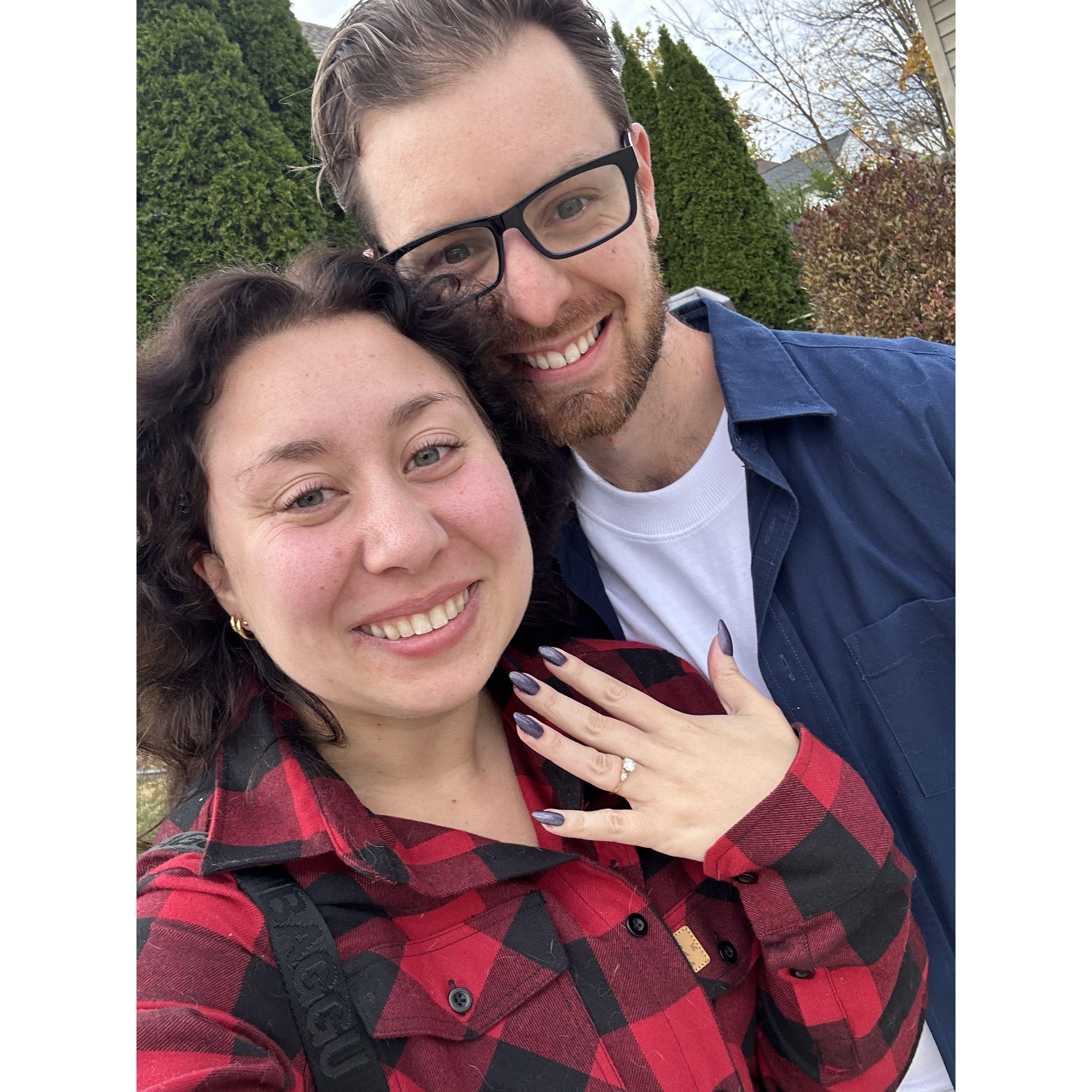 Right after Jon popped the question!