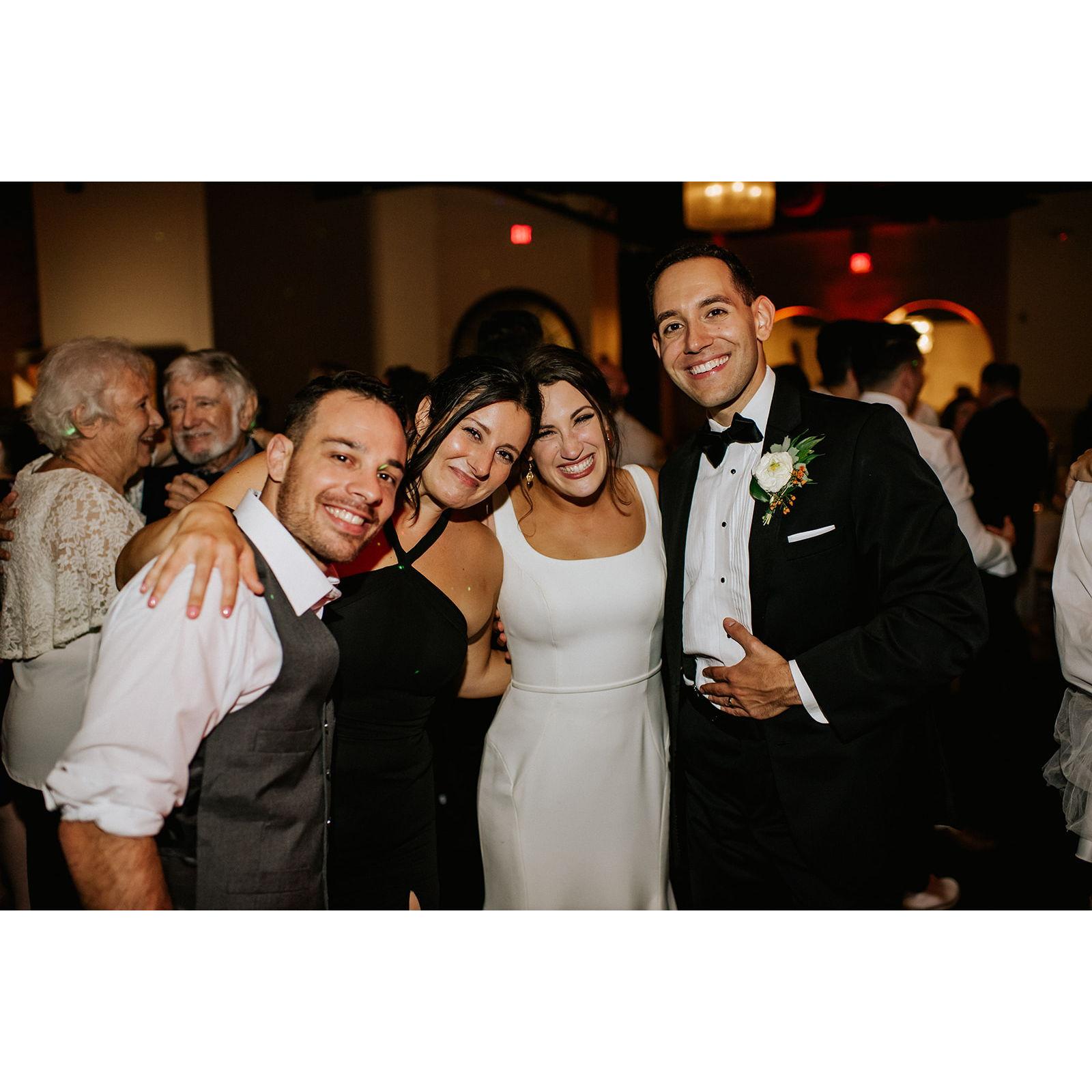 Kat's Maid of honor Eileen and her husband Ryan on their wedding day! FUN FACT: Kat and Joe are getting Married a year and a day later than Eileen and Ryan did!