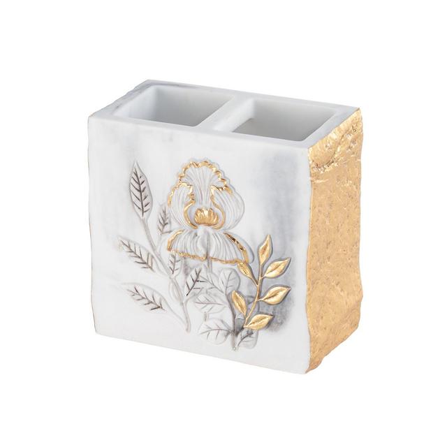Avanti Sketched Flowers Toothbrush Holder