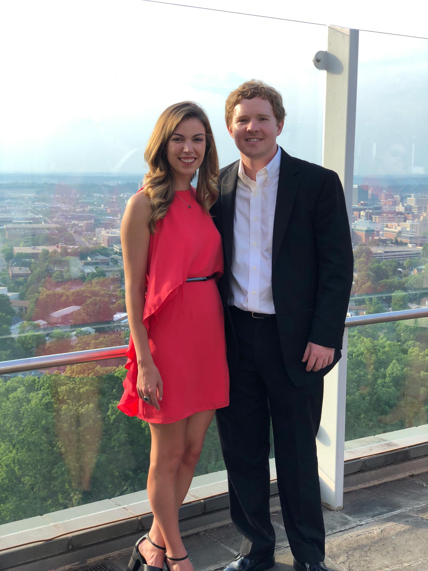Celebrating the newly Mr. and Mrs. Mullis in Birmingham, 2018!