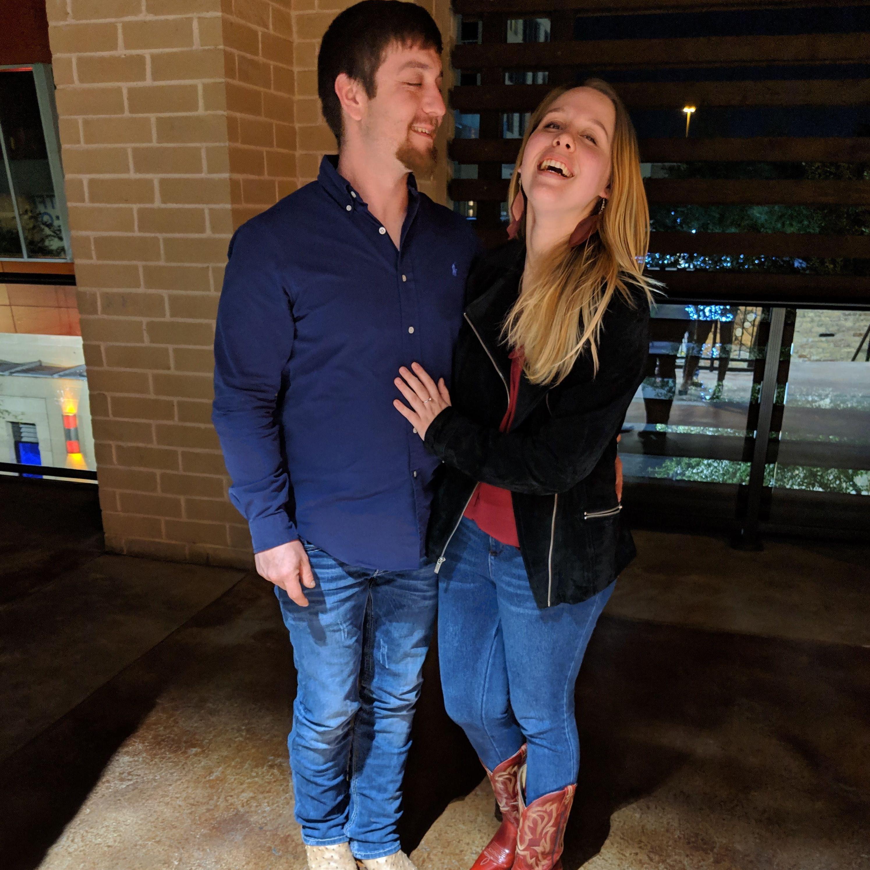 January 2019 - My 22nd birthday. Obbie got me my dream pair of Red boots!