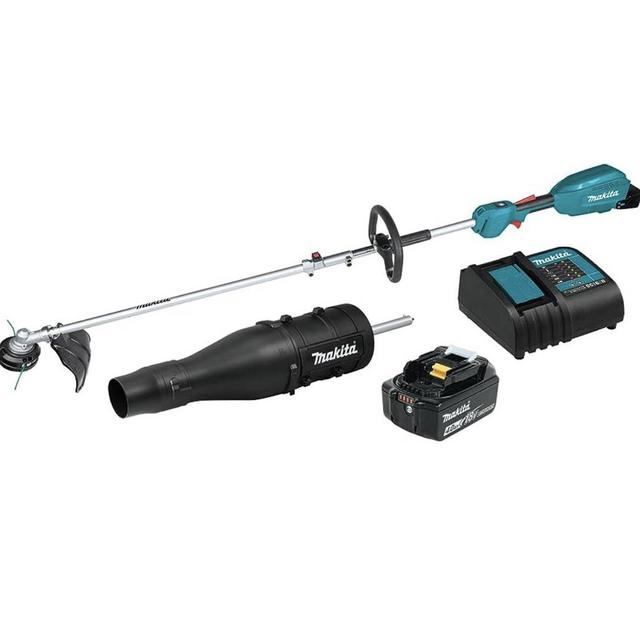 Makita Couple Shaft Power Head Kit w/ 13" String Trimmer & Blower Attachments (XUX02SM1X3 18V LXT® Lithium-Ion Brushless Cordless 4.0Ah)