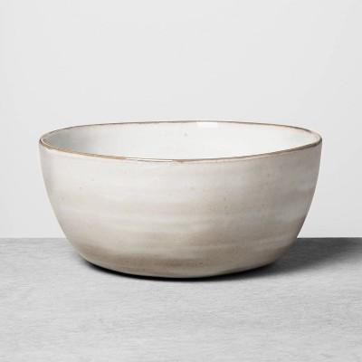 Reactive Glaze Stoneware Large Serve Bowl Gray - Hearth & Hand™ with Magnolia