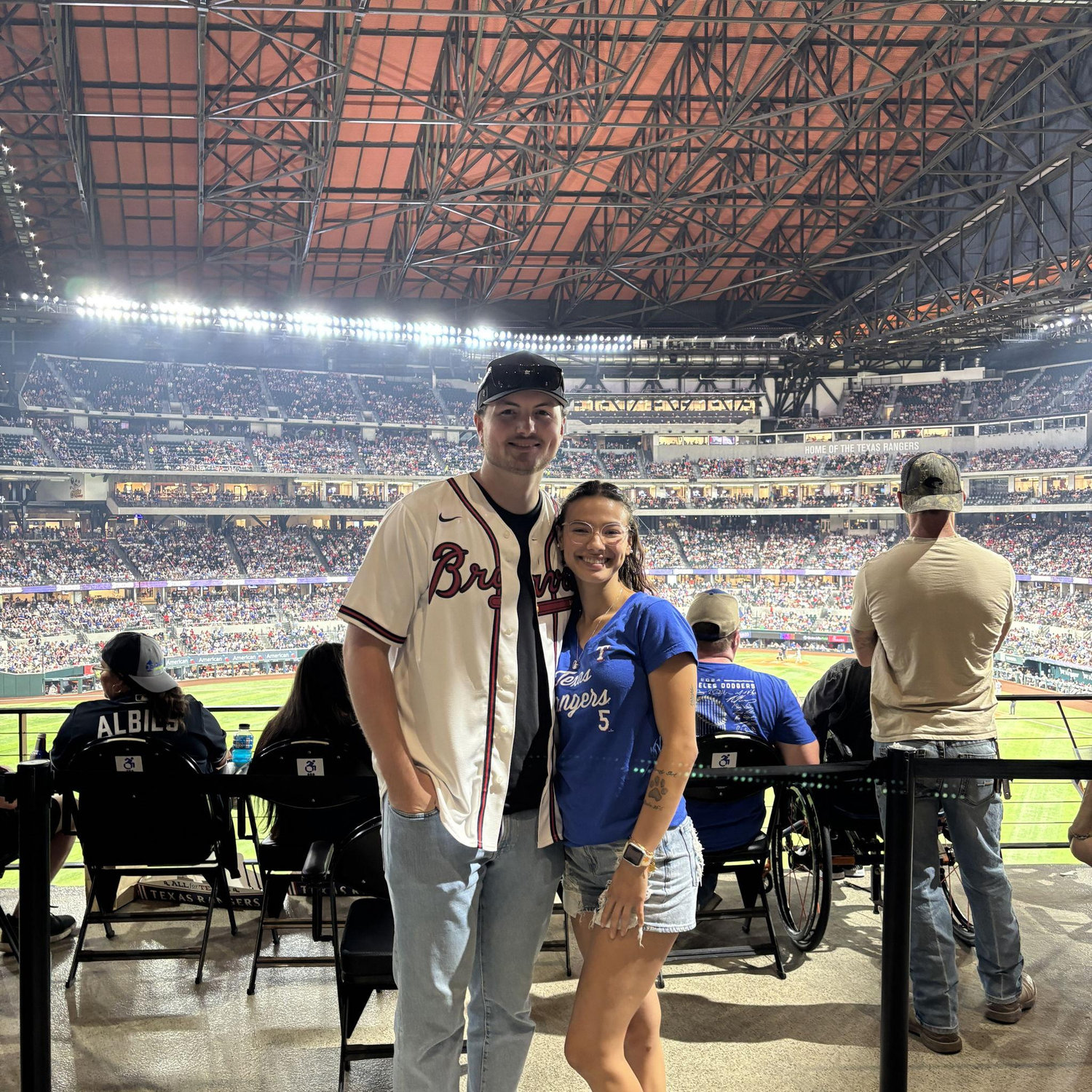 Conners first Rangers game in TX 7/25/2025