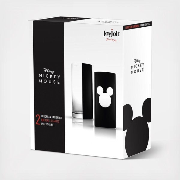JoyJolt Disney Mickey Mouse Highball Glass - Thumbnail 5