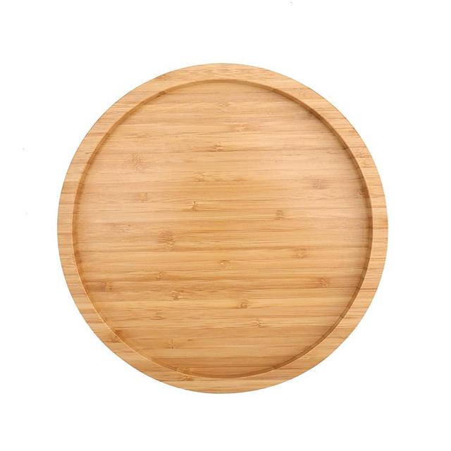Fasmov 12 Inches Diameter Bamboo Lazy Susan Turntable
