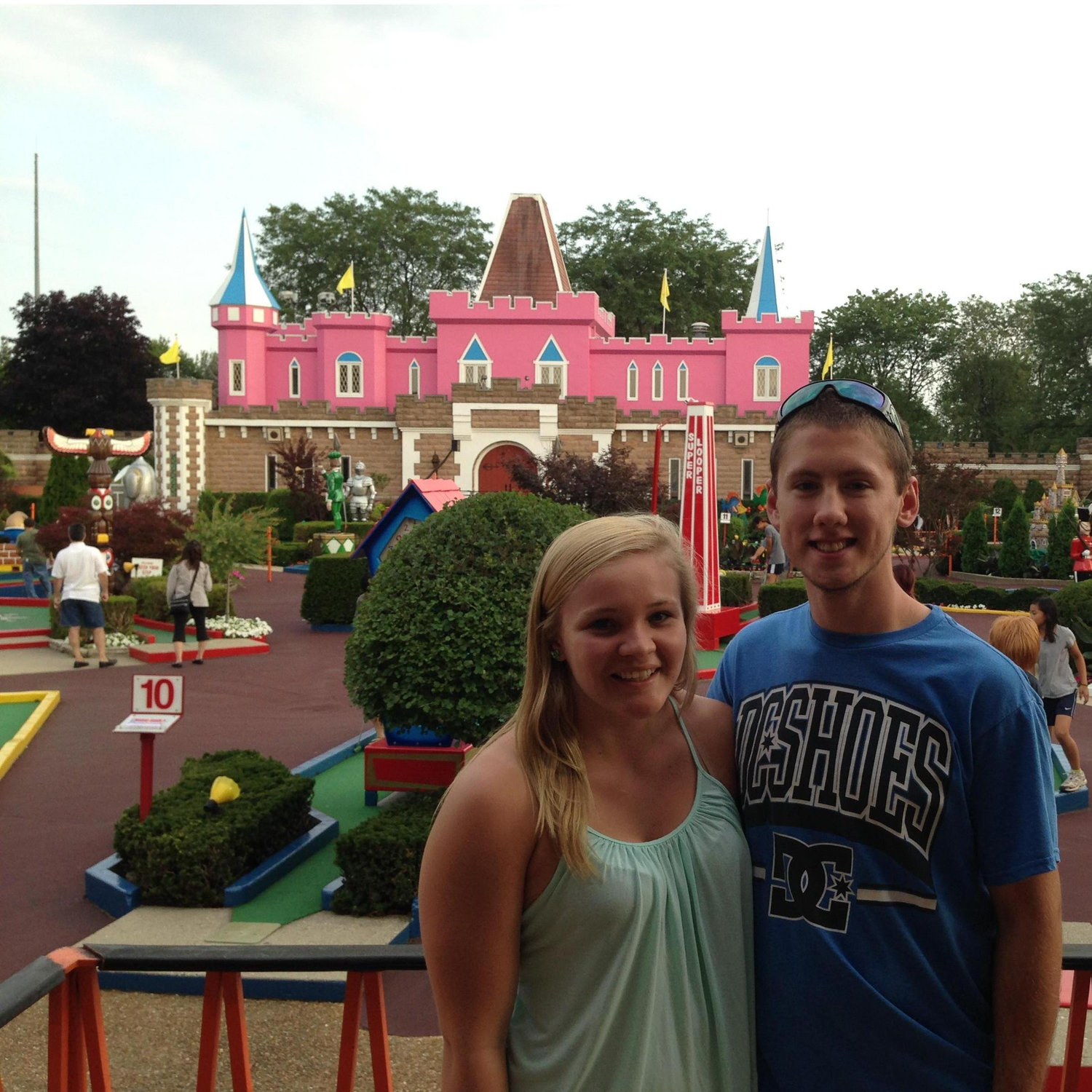 We discovered early our comparable competitive sides when we adventured to Par-King Mini Golf one day!