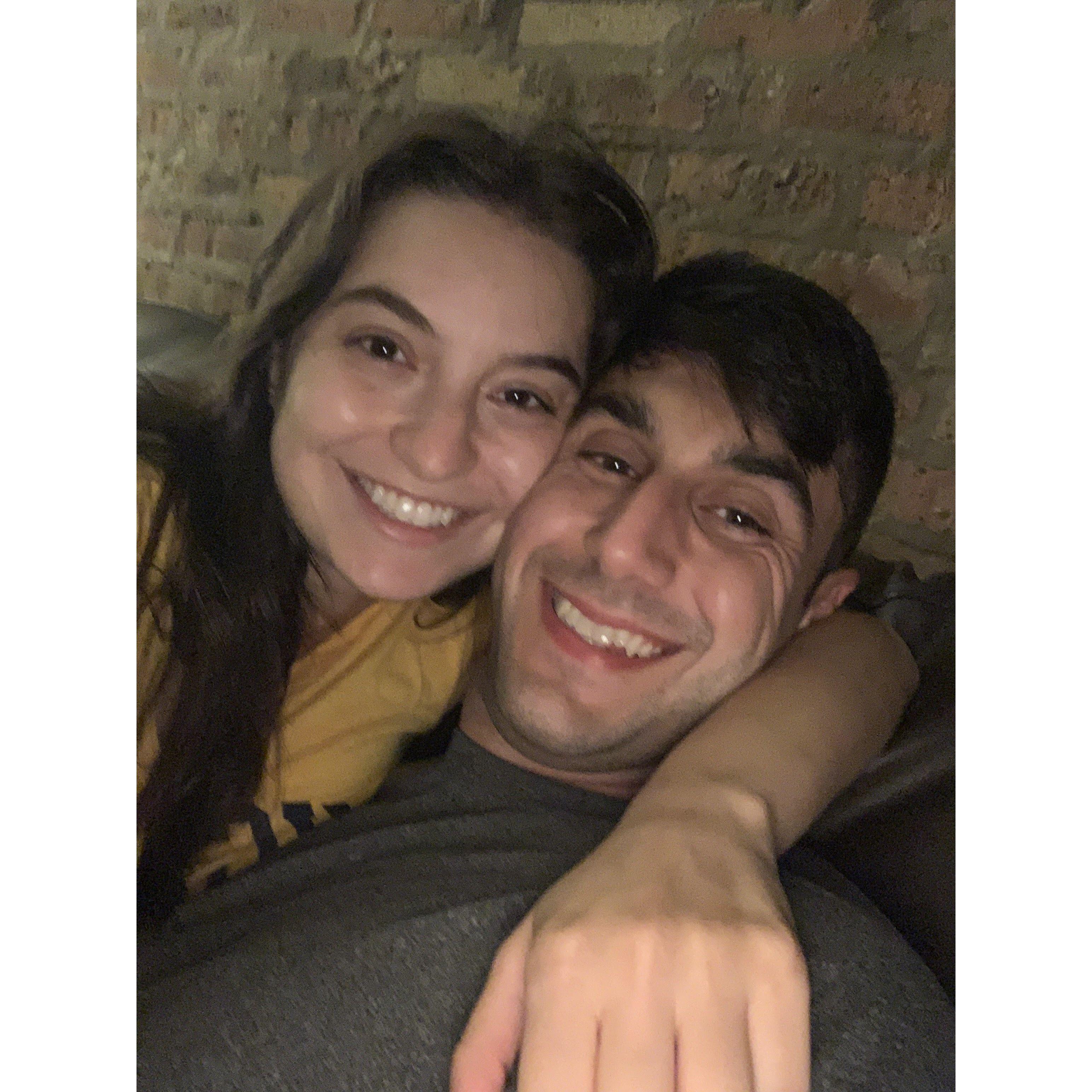 Our first photo together!