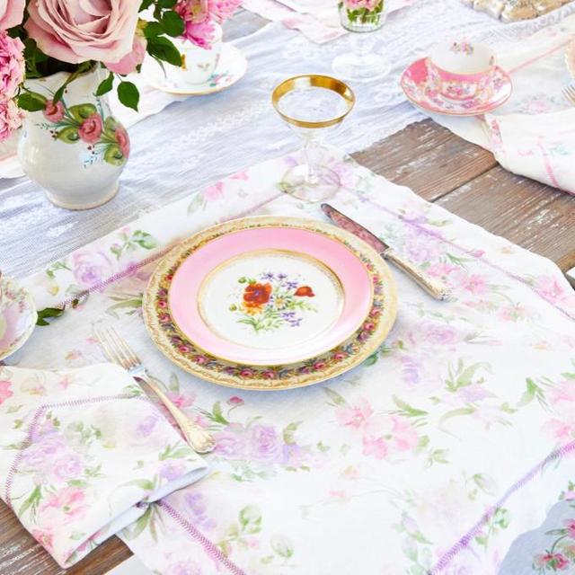 Washed Rose Napkin Set