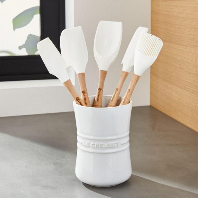 Le Creuset ® White 6-Piece Utensil Crock Set