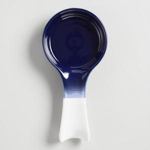 Indigo Blue Ombre Ceramic Spoon Rest