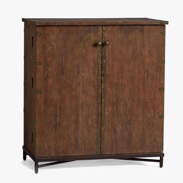 Timor Bar Cabinet, Antique Brown