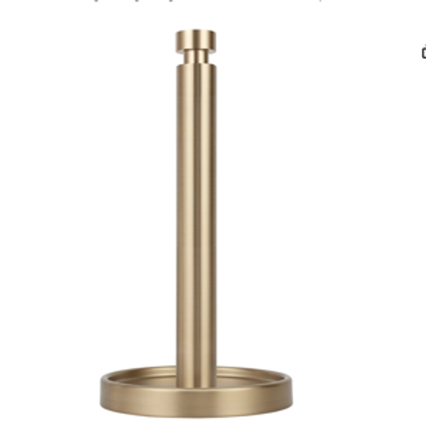 Ivilon Countertop Paper Towel Stand - Steady and Easy Tear - Fits All Paper Towel Rolls - Warm Gold