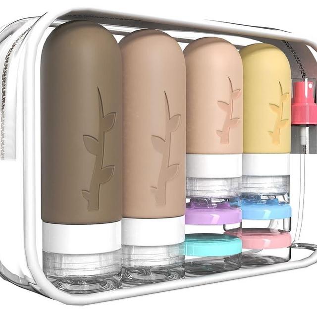 Travel Containers for Toiletries, 18pack TSA Approved Travel Size Containers for Toiletries,travel bottles for Toiletries,travel Jars or Personal Travel Essentials
