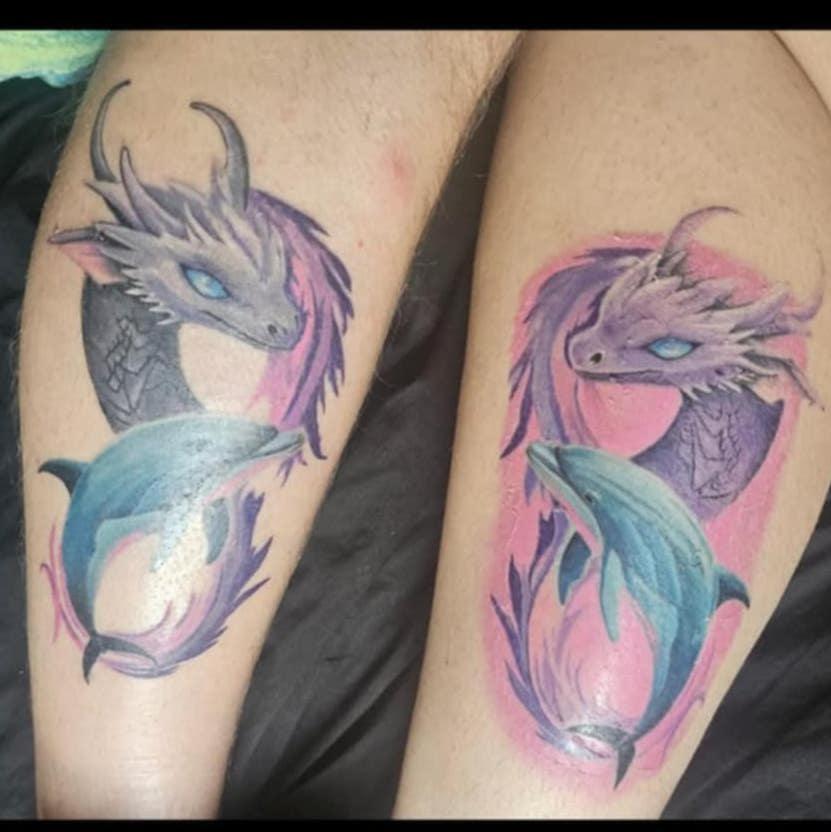 Our matching couple tattoos