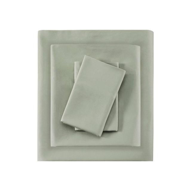 King 525 Thread Count Solid Cotton Sheet Set Sage