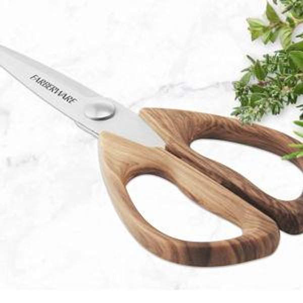 Farberware All Purpose Shear, Pecan Wood Handle Scissors