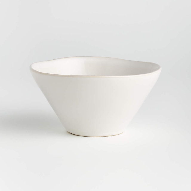 Marin White Stoneware Cereal Bowl