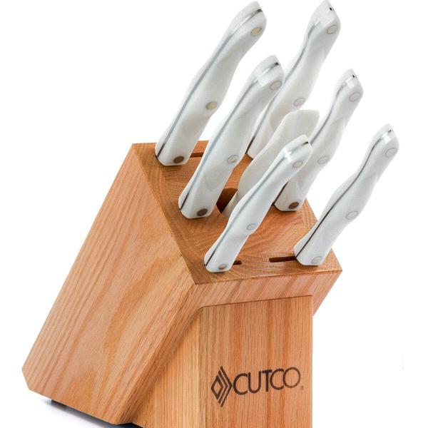 Cutco Galley Set with Block - Pearl Handles