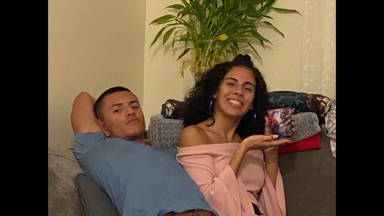 At Daniels mom, Elizabeth's, house for Christmas eve 2019.