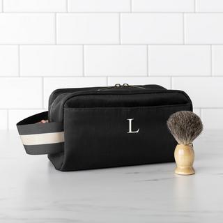 Personalized Black Dopp Kit