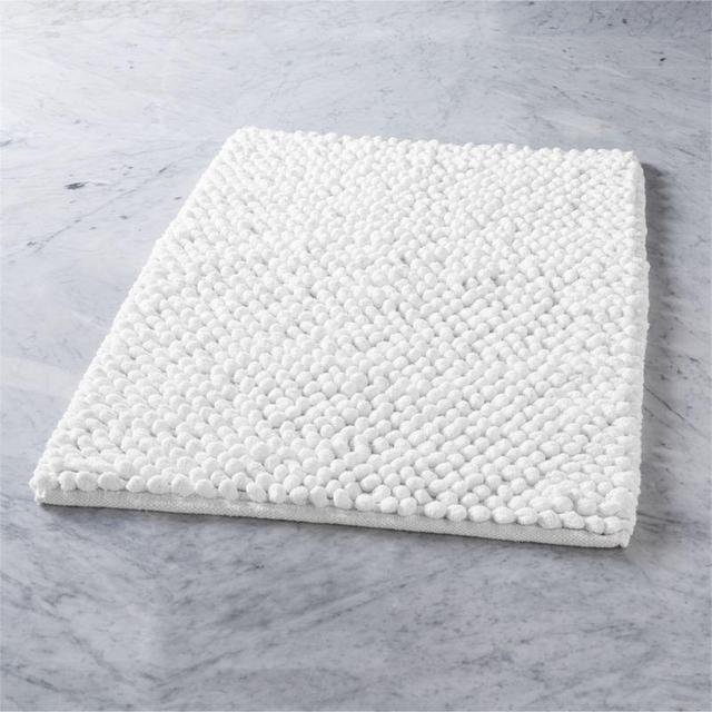 Cirrus White Bath Mat from CB2