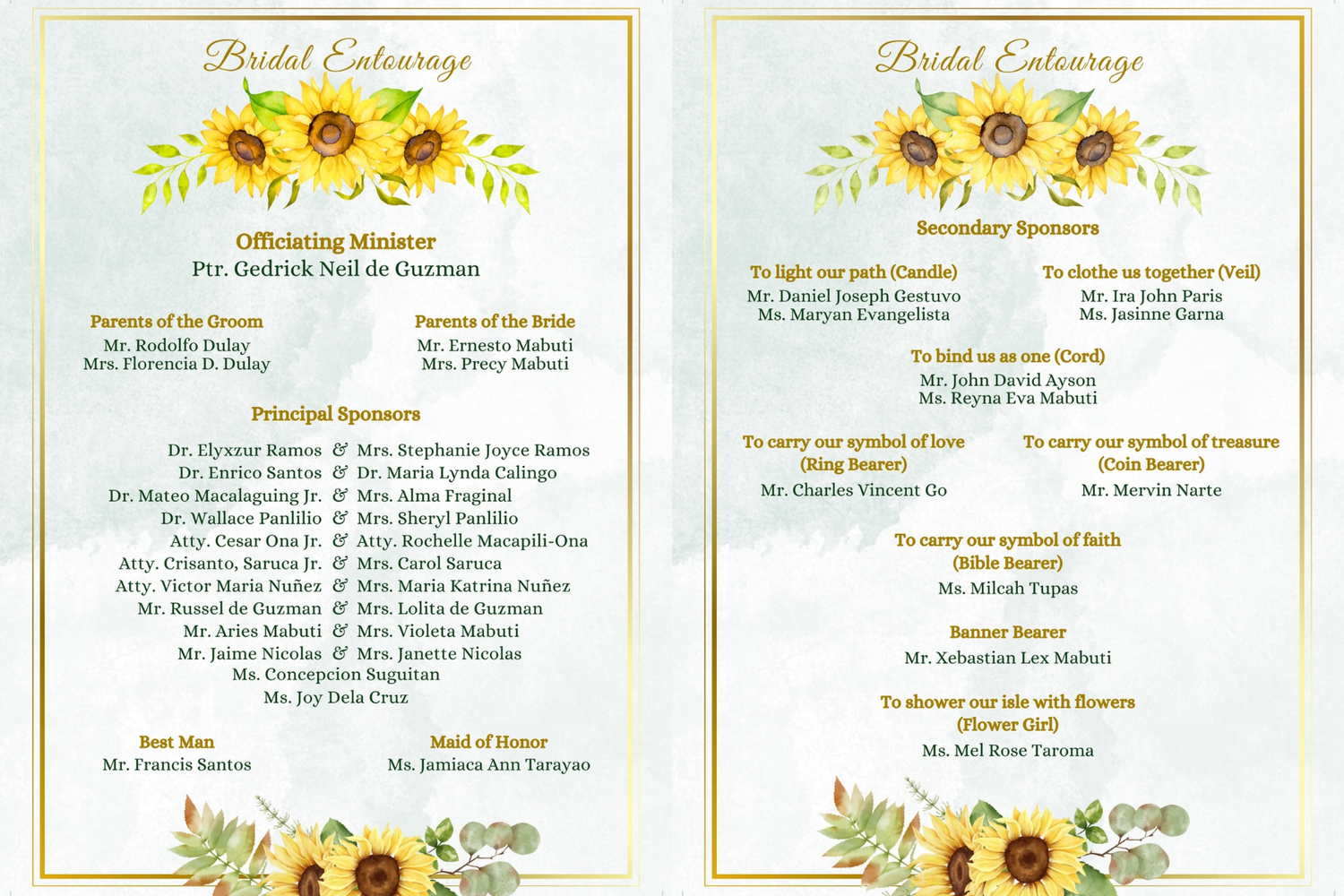 The Wedding Website of Lourence Mabuti and ARIEL DOMINGO