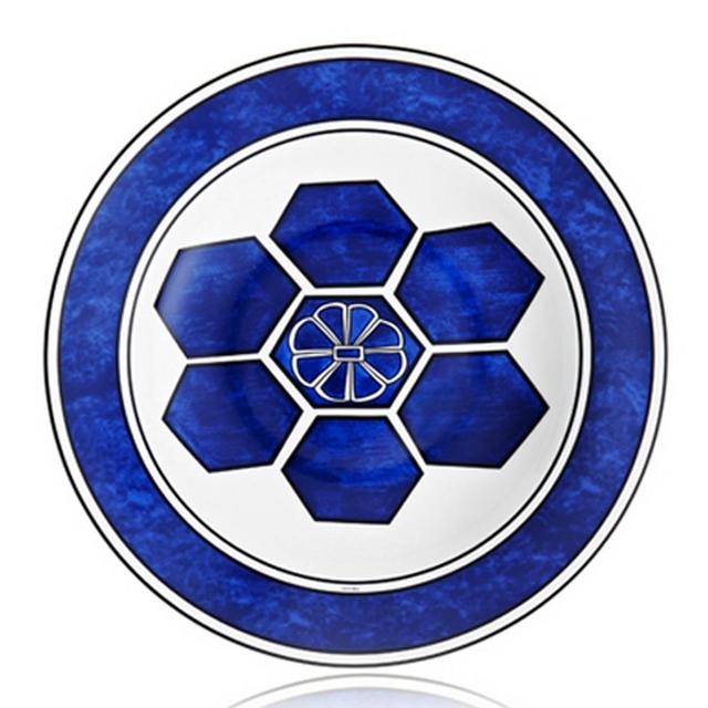 Hermès Bleus D’Ailleurs Deep Round Platter