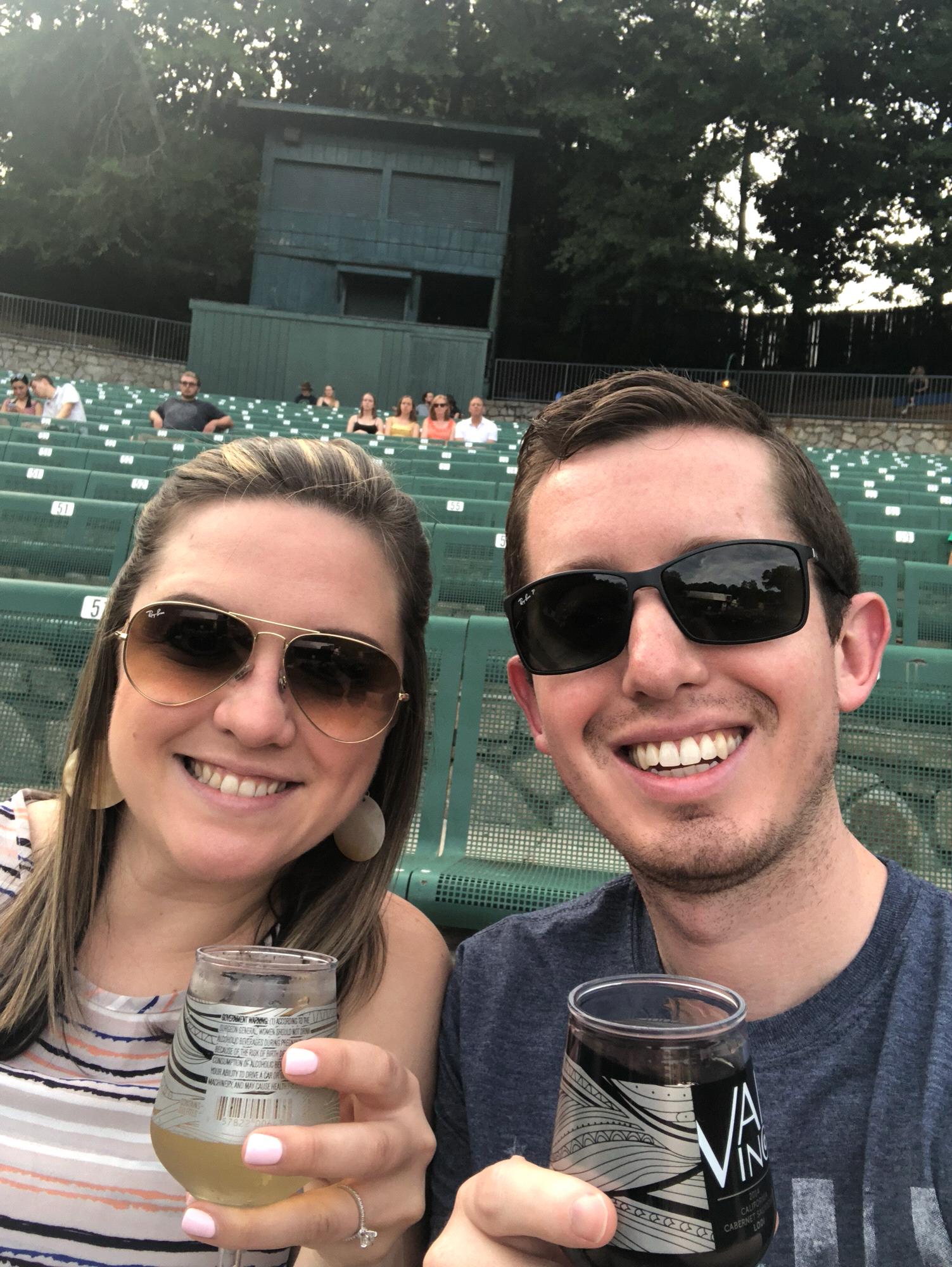 Going to concerts is something we’ve enjoyed doing together. Our favorite venue here is at Chastain Park in Atlanta.