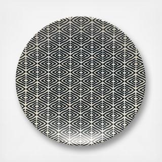 Augusta Diamond Weave Bread Plate, Set of 4