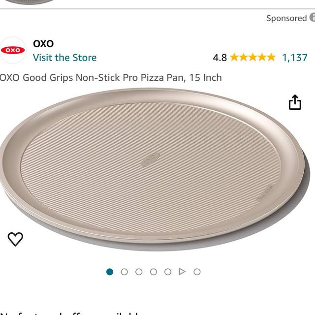 OXO Good Grips Non-Stick Pro Pizza Pan, 15 Inch