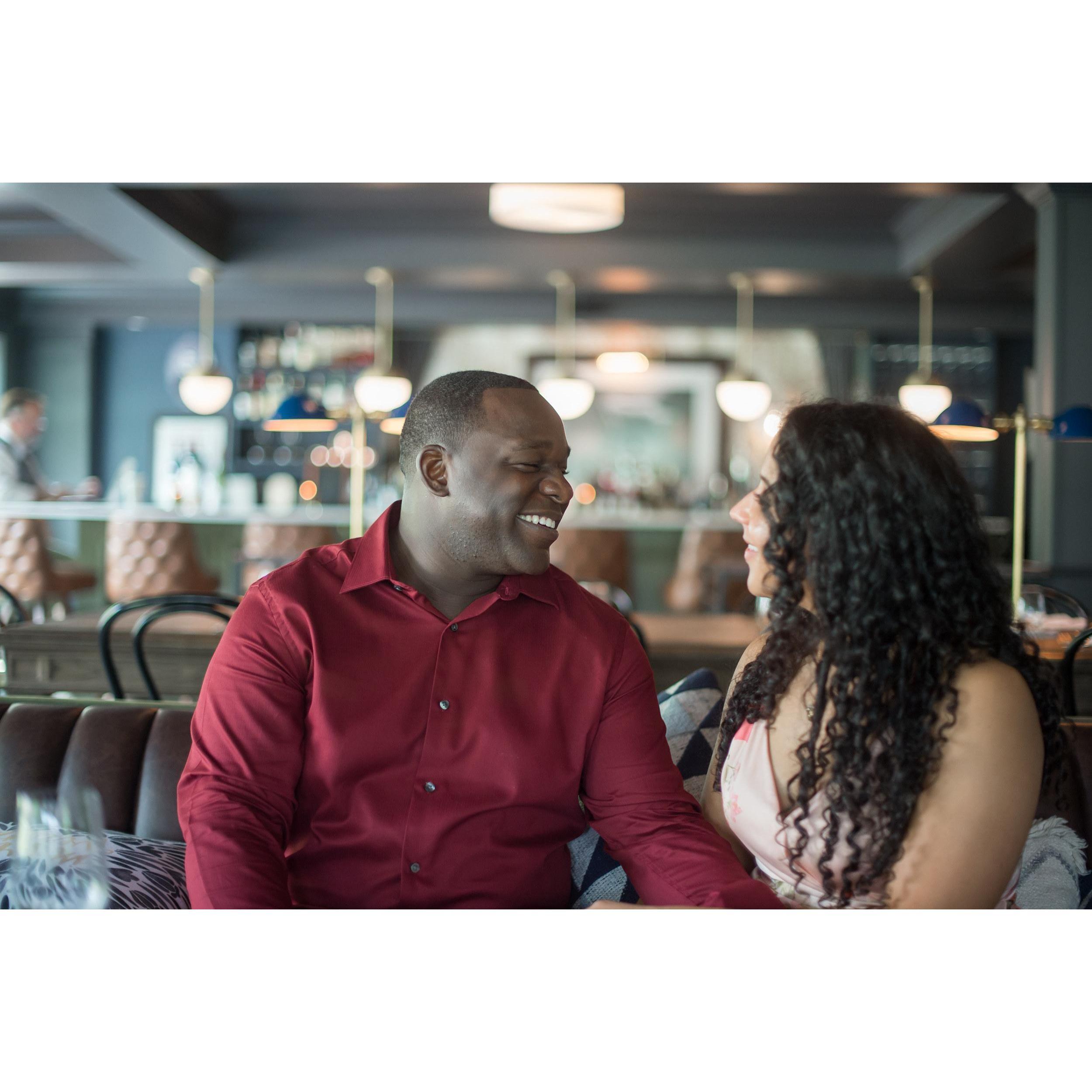 At Nouveau Monde—one of our favorite places!
Picture by Keane Eye Photography