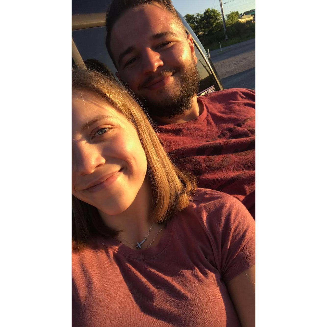 Meg's first-ever drive-in movie!
